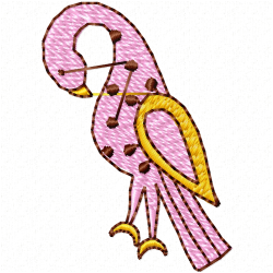 Egret Embroidery Design 4 Egret Embroidery Design 4